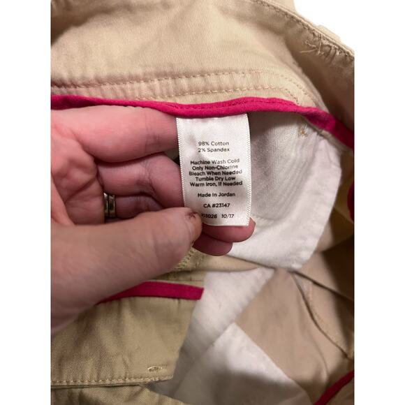 Talbots Womens The Perfect Short Khaki Chino Shorts Size 14 - Picture 5 of 6